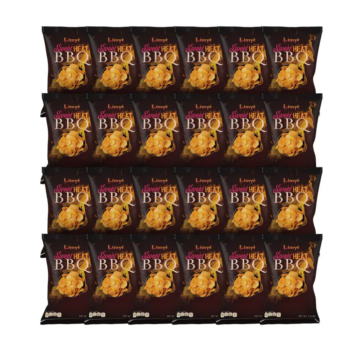 Limye Sweet Heat BBQ Flavored Potato Chips - Certified Kosher & Allergen-Free - Vegan potato chips, Sweet Heat BBQ Flavor
