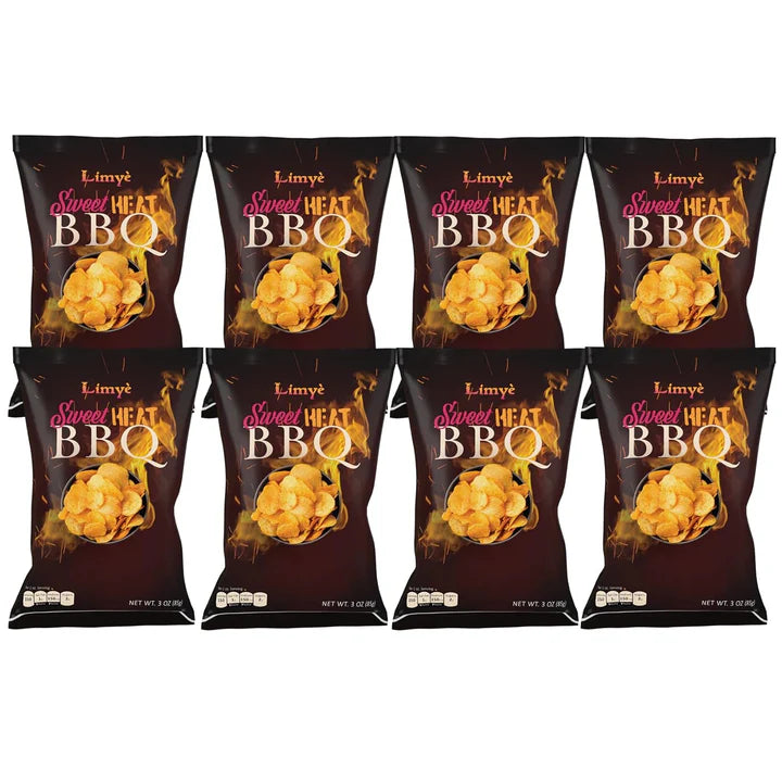 Limye Sweet Heat BBQ Flavored Potato Chips - Certified Kosher & Allergen-Free - Vegan potato chips, Sweet Heat BBQ Flavor