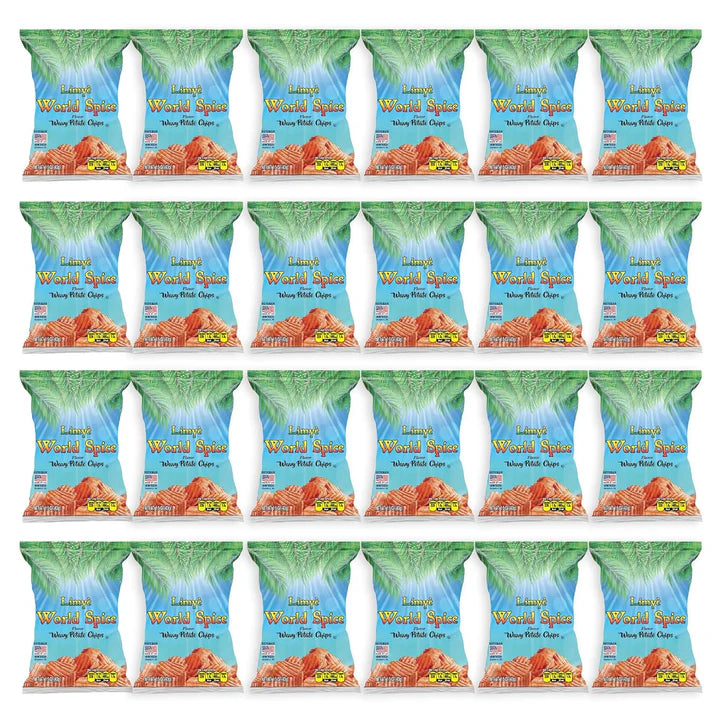 Limyé Potato Chips, World Spice Flavor, Kosher Certified, Allergen Free, Non-GMO, Gluten-free, Vegan potato chips