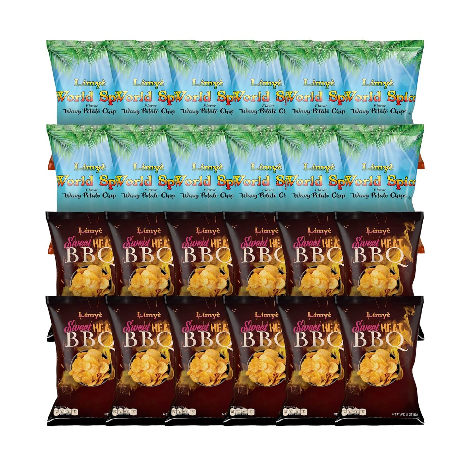 Limyè Potato Chips, World Spice Flavor & Sweet Heat BBQ, Kosher Certif