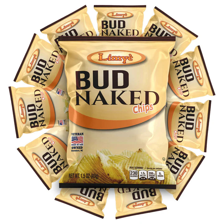 Limye’ Bud Naked Potato chips, Healthy Kosher Certified Snacks Variety packs - Salted Chips, No Artificial Flavors, Vegan Gluten Free Chips