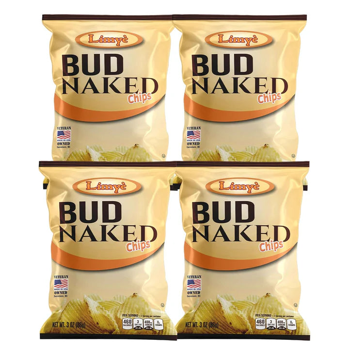 Limye’ Bud Naked Potato chips, Healthy Kosher Certified Snacks Variety packs - Salted Chips, No Artificial Flavors, Vegan Gluten Free Chips